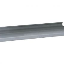 Schulte - Butée de rayonnage Easy-Fix - 1000 mm Gris Clair - Acier Époxy - 3 ans Garantie