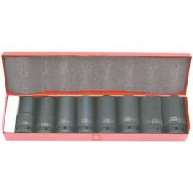 Coffret De 8 Douilles Chocs 3/4" Longues De 24 À 36 Mm_19161