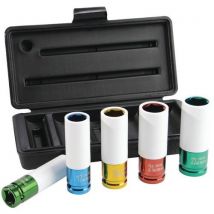 Jeu De 5 Douilles 1/2" Longues -15-17-19-21-22 Mm _ 19141-95