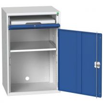 Bott - Armoire informatique d'atelier Verso - 650x550x1000mm - Acier Gris/Bleu - Charge 1000kg