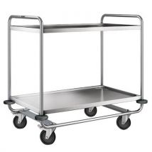 Chariot Inox 2 Plateaux Poids:23 Kg H Ht:1000 Mm