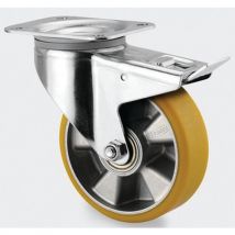 Roulette Aluminium Pivotante Diamètre Roue 160 Mm