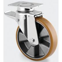 Roulette Aluminium Pivotante Diamètre Roue 125 Mm