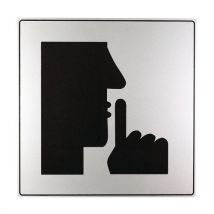 Pictogramme Iso 7001 Symbole Silence 200x200 Mm