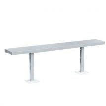 Banc Métal Pour Abri Fumeurs - Lieusaint - Blanc