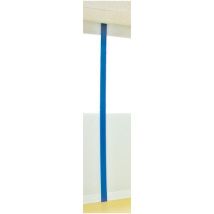 Raccord pour cloison simple paroi mélaminé H=3030mm L=10-30mm avec 2 profils bleu