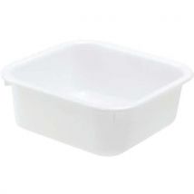 Cuvette Carrée 10 L - Blanc