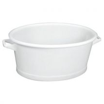 Baquet Ovale Fond Renforcé 60 L - Blanc