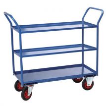 Servante 3 Plateaux Tôle - 935x435mm