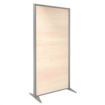 Cloison Kp+ Mélaminé Chêne Profil Argent 160x81cm