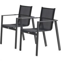 Fauteuil Jardin Empilable Miami Aluminium En Lot