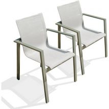Fauteuil Jardin Empilable Miami Kaki En Lot