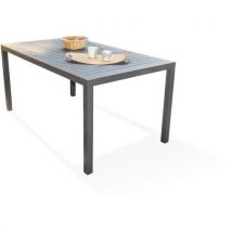 Table Jardin Fixe Miami 160x90cm Gris Anthracite