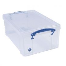 Bac De Rangement Plastique + Couvercle 9l Transparent