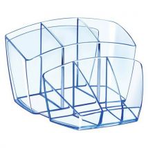 Multipot 8 Compartiments Cep Transparent Bleu