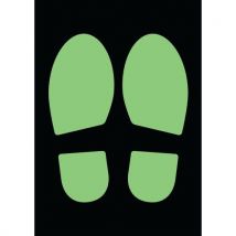 Autocollant Pour Sol - 2 Empreintes Photoluminescentes