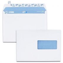 Enveloppe C5 162x229 Blanches 90 G/m² Fenêtre 45x100mm - 200