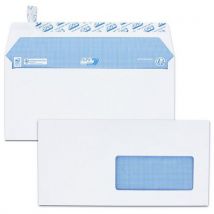 Enveloppe Dl 110x220 Extra Blanche Fenêtre 45x100mm - 200