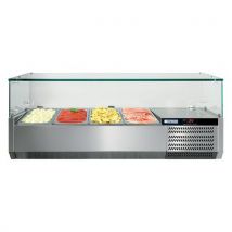 Afinox - Console 4GN1/3 avec vitrage L1100 - 110cm largeur - 30kg - Robuste et pratique
