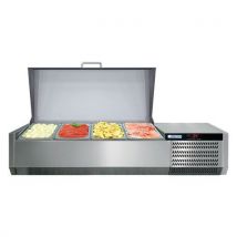 Afinox - Console 12GN1/3 avec couvercle L2560 - 256cm Largeur - 50kg Poids - 1 an Garantie