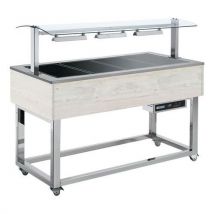 Desserte Dessus Chauffant Essence Brownes-brown+4h