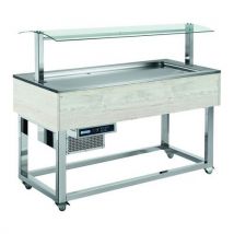 Afinox - Desserte réfrigérée ESSENCE LIMEES-LIME+4B - 149.4 cm Largeur - 65 cm Profondeur - 128.8 cm Hauteur - 1 an Garantie