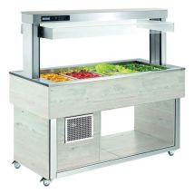 Afinox - Desserte réfrigérée TRADITION GREENTR-GREEN+4H - 117 kg - 1488 mm H x 1494 cm L x 650 cm P - 1 an Garantie