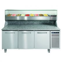 Meuble De Préparation Pizza Dessus Granit Et Dosseret3p- Pzspr+ 830i