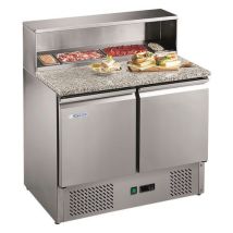 Afinox - Meuble de préparation positif 2 portes SPE+ 902I - 90cm Largeur - Réfrigération Professionnelle