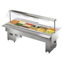 Desserte Isola Inox Bain-marie 6 Gn 1/1- Isola 6 Bm Inox