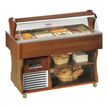 Desserte Positive Statique Couvercles Rabattables 6 Gn 1/1- Isola 6 Ss