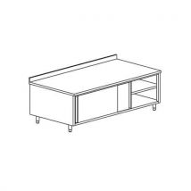 Meuble De Rangement Adossé Avec 2 P Coulissantes Gamme 600- Mrd166/1