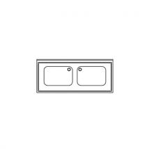 Plonge Sur Placard 2 Bacs Gamme 700- Pp2bcs167/1