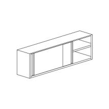 Tecnox - Armoire suspendue fermée - Modèle ASPC1466 - 660mm - 1 étagère - Argent