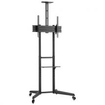 Support Mobile Réglable Écran 37'' À 70'' Plateforme Caméra - Noir