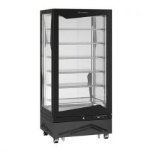 Vitrine Verticale Marilyn Négative Ventilée 650l Tablettes En Verre