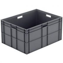 Schoeller Allibert - Bac de rangement gris 169L - Parois et fond pleins - Polypropylène - Usage alimentaire - Empilable