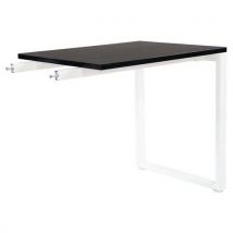 Retour P/table Office Pro Pied Carre 80x60 Zonza Noir/blanc