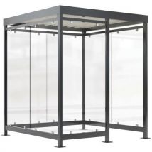 Abri Fumeur Cologne K2 C/b - 1 Panneau Avant Droite