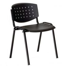 Chaise De Salle À Manger En Plastique Layer Noire