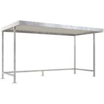 Abri Cycle L44 Module Simple 440x235m Gris Blanc