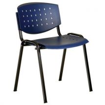 Chaise De Salle À Manger En Plastique Layer Bleu