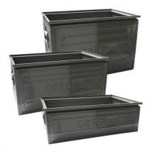 Boîte De Rangement En Métal 95 L