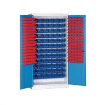 Armoire Avec Boîtes (232 Pcs.) Gris / Bleu