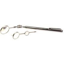 Set 3 Miroirs Inspection Tige Télescopique 200-550 Mm