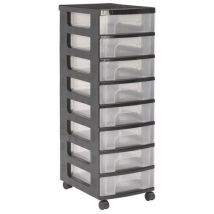 Tour De Rangement 8 Tiroirs 7l Coloris Tran Sparent