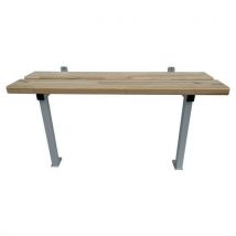 Banc vestiaire fixation mur et sol