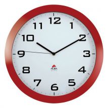 Horloge Quartz Ronde Ø 38 Cm Cadran Rouge