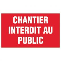 Panneau Rig.330x200 Chantier Interdit Au Pub Lic