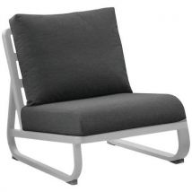 Fauteuil Antonino - Blanc Coussin Gris